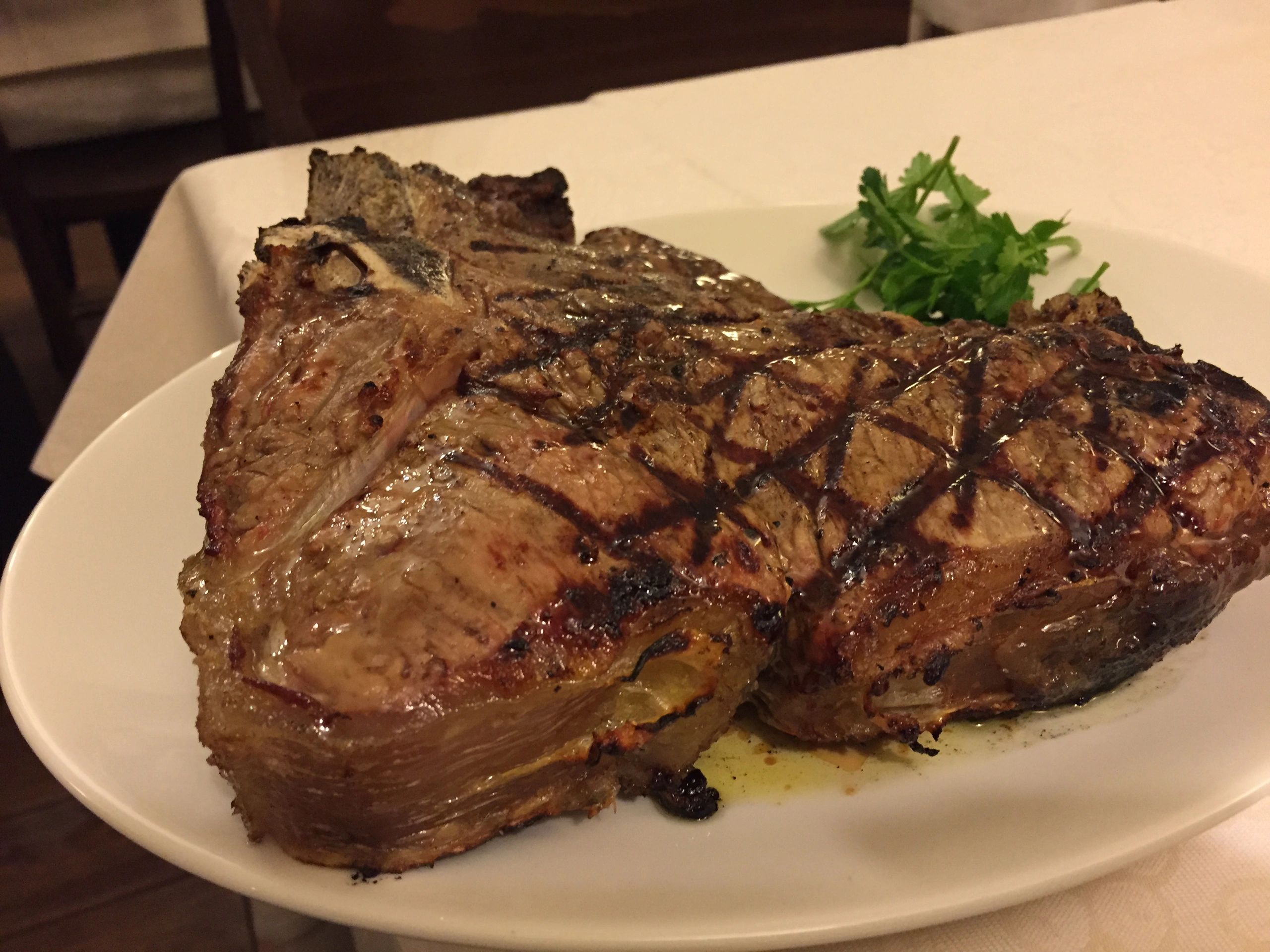 A perfectly grilled steak